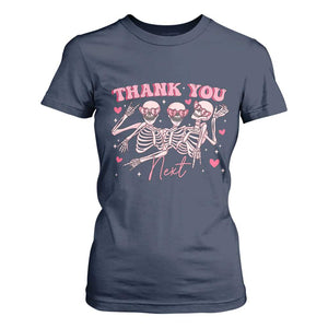 Funny Skeleton Anti Valentines T Shirt For Women TS14 Navy Print Your Wear