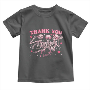 Funny Skeleton Anti Valentines Toddler T Shirt TS14 Dark Heather Print Your Wear