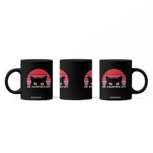 Funny Black Cat Anti Valentine Meme Coffee Mug TS14 Print Your Wear