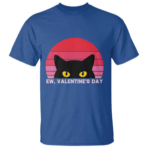 Funny Black Cat Anti Valentine Meme T Shirt TS14 Royal Blue Print Your Wear