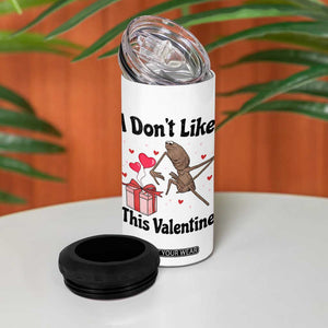 Marcus The Worm Meme 4 in 1 Can Cooler Tumbler I Do Not Like This Valentine TS14 Print Your Wear
