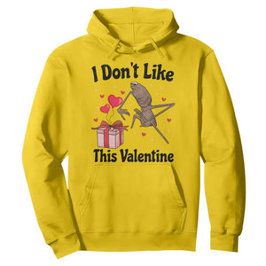 Marcus The Worm Meme Hoodie I Do Not Like This Valentine - Print Your Wear