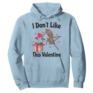 Marcus The Worm Meme Hoodie I Do Not Like This Valentine - Print Your Wear
