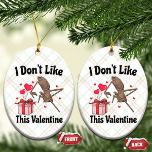 Marcus The Worm Meme Ceramic Ornament I Do Not Like This Valentine TS14 Print Your Wear