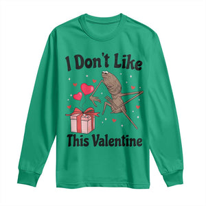 Marcus The Worm Meme Long Sleeve Shirt I Do Not Like This Valentine TS14 Irish Green Print Your Wear
