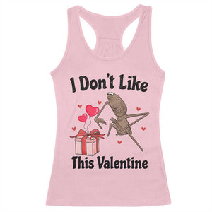 Marcus The Worm Meme Racerback Tank Top I Do Not Like This Valentine TS14 Light Pink Print Your Wear