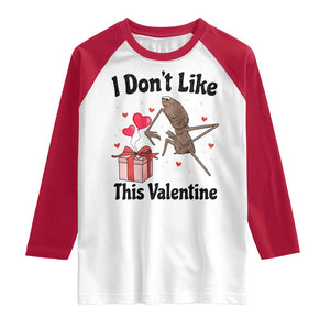 Marcus The Worm Meme Raglan Shirt I Do Not Like This Valentine TS14 White Red Print Your Wear
