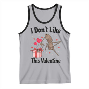 Marcus The Worm Meme Tank Top I Do Not Like This Valentine TS14 Athletic Heather Black Print Your Wear