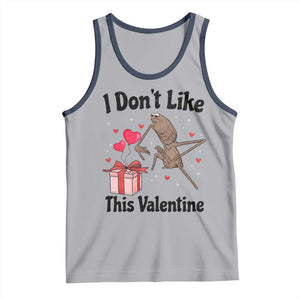 Marcus The Worm Meme Tank Top I Do Not Like This Valentine TS14 Athletic Heather Navy Print Your Wear
