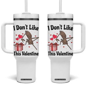 Marcus The Worm Meme Tumbler With Handle I Do Not Like This Valentine TS14 One Size: 40 oz White Print Your Wear