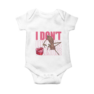 Marcus The Worm Funny Valentine Meme Baby Onesie I Don't Like This Valentine TS14 White Print Your Wear