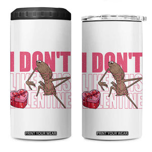 Marcus The Worm Funny Valentine Meme 4 in 1 Can Cooler Tumbler I Don't Like This Valentine TS14 One Size: 16 oz White Print Your Wear