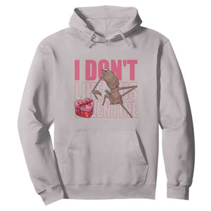 Marcus The Worm Funny Valentine Meme Hoodie I Don't Like This Valentine TS14 Ice Gray Print Your Wear