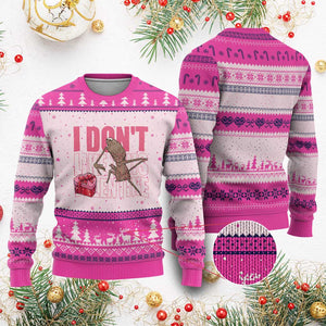 Marcus The Worm Funny Valentine Meme Ugly Christmas Sweater I Don't Like This Valentine TS14 Hot Pink Print Your Wear