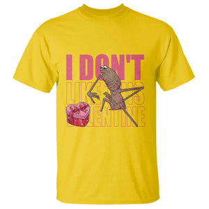 Marcus The Worm Funny Valentine Meme T Shirt I Don't Like This Valentine TS14 Daisy Print Your Wear