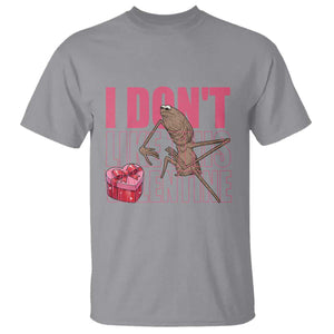 Marcus The Worm Funny Valentine Meme T Shirt I Don't Like This Valentine TS14 Sport Gray Print Your Wear