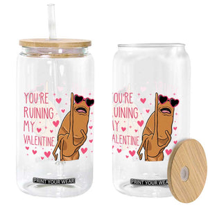 Marcus The Worm Meme Glass Can Funny Anti Valentines Day TS14 Print Your Wear
