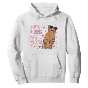 Marcus The Worm Meme Hoodie Funny Anti Valentines Day - Print Your Wear