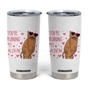 Marcus The Worm Meme Tumbler Cup Funny Anti Valentines Day TS14 White Print Your Wear
