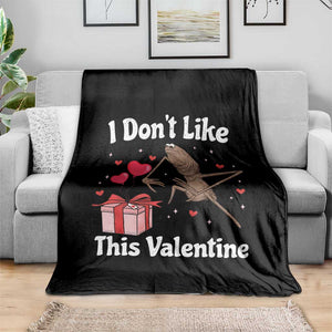 Marcus The Worm Meme Throw Blanket Funny Anti Valentines Day Sarcastic TS14 Print Your Wear