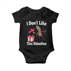 Marcus The Worm Meme Baby Onesie Funny Anti Valentines Day Sarcastic TS14 Black Print Your Wear