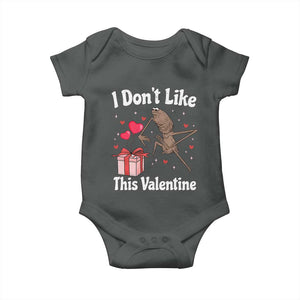 Marcus The Worm Meme Baby Onesie Funny Anti Valentines Day Sarcastic TS14 Dark Heather Print Your Wear