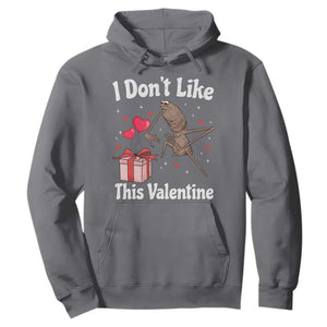Marcus The Worm Meme Hoodie Funny Anti Valentines Day Sarcastic TS14 Charcoal Print Your Wear