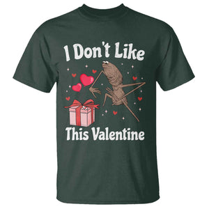 Marcus The Worm Meme T Shirt Funny Anti Valentines Day Sarcastic TS14 Dark Forest Green Print Your Wear