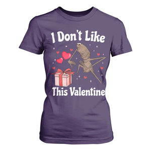 Marcus The Worm Meme T Shirt For Women Funny Anti Valentines Day Sarcastic TS14 Purple Print Your Wear