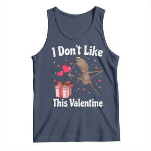 Marcus The Worm Meme Tank Top Funny Anti Valentines Day Sarcastic TS14 Navy Print Your Wear