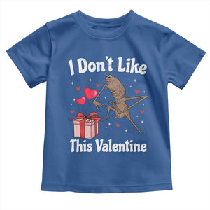 Marcus The Worm Meme Toddler T Shirt Funny Anti Valentines Day Sarcastic TS14 Royal Blue Print Your Wear