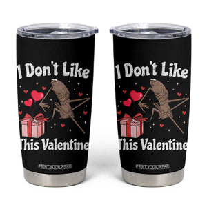 Marcus The Worm Meme Tumbler Cup Funny Anti Valentines Day Sarcastic TS14 Black Print Your Wear