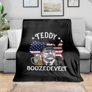 Teddy Boozedevelt Theodore Roosevelt Throw Blanket 4th Of July American Flag TS14 Print Your Wear