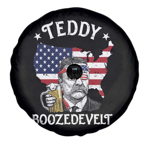 Teddy Boozedevelt Theodore Roosevelt Spare Tire Cover 4th Of July American Flag TS14 Print Your Wear