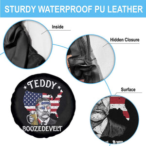 Teddy Boozedevelt Theodore Roosevelt Spare Tire Cover 4th Of July American Flag TS14 Print Your Wear