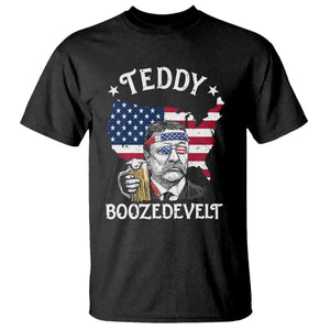 Teddy Boozedevelt Theodore Roosevelt T Shirt 4th Of July American Flag TS14 Black Print Your Wear