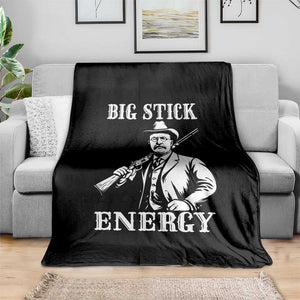 Funny Teddy Roosevelt Throw Blanket Big Stick Energy President TS14 Print Your Wear