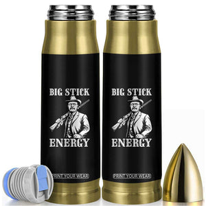 Funny Teddy Roosevelt Bullet Tumbler Big Stick Energy President TS14 Black Print Your Wear