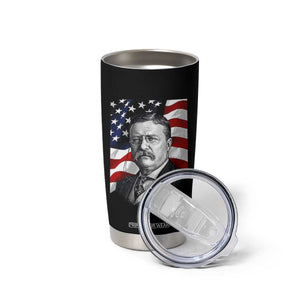 Theodore Roosevelt Patriotic American Flag President Tumbler Cup TS14 Print Your Wear