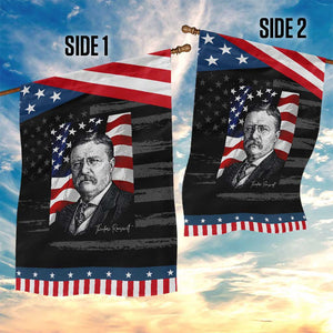 Theodore Roosevelt Patriotic American Flag President Garden Flag TS14 Print Your Wear