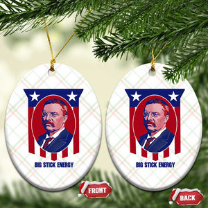 Theodore Roosevelt Patriotic American Flag Ceramic Ornament Big Stick Energy President TS14 Print Your Wear