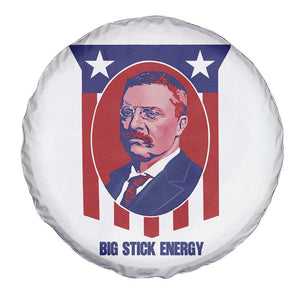 Theodore Roosevelt Patriotic American Flag Spare Tire Cover Big Stick Energy President TS14 Print Your Wear