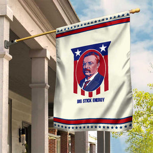 Theodore Roosevelt Patriotic American Flag Garden Flag Big Stick Energy President TS14 Modern Beige Red Print Your Wear
