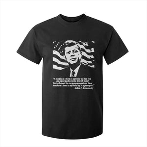 Theodore Roosevelt Quote T Shirt For Kid Patriotic American Flag Presidents Day TS14 Black Print Your Wear