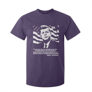 Theodore Roosevelt Quote T Shirt For Kid Patriotic American Flag Presidents Day TS14 Purple Print Your Wear