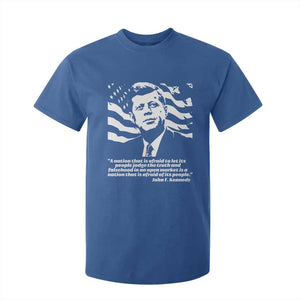 Theodore Roosevelt Quote T Shirt For Kid Patriotic American Flag Presidents Day TS14 Royal Blue Print Your Wear