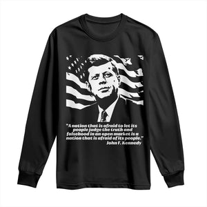 Theodore Roosevelt Quote Long Sleeve Shirt Patriotic American Flag Presidents Day TS14 Black Print Your Wear
