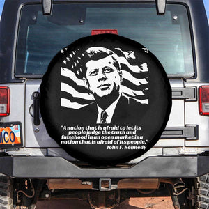 Theodore Roosevelt Quote Spare Tire Cover Patriotic American Flag Presidents Day TS14 No hole Black Print Your Wear