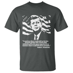 Theodore Roosevelt Quote T Shirt Patriotic American Flag Presidents Day TS14 Dark Heather Print Your Wear