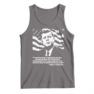 Theodore Roosevelt Quote Tank Top Patriotic American Flag Presidents Day TS14 Deep Heather Print Your Wear